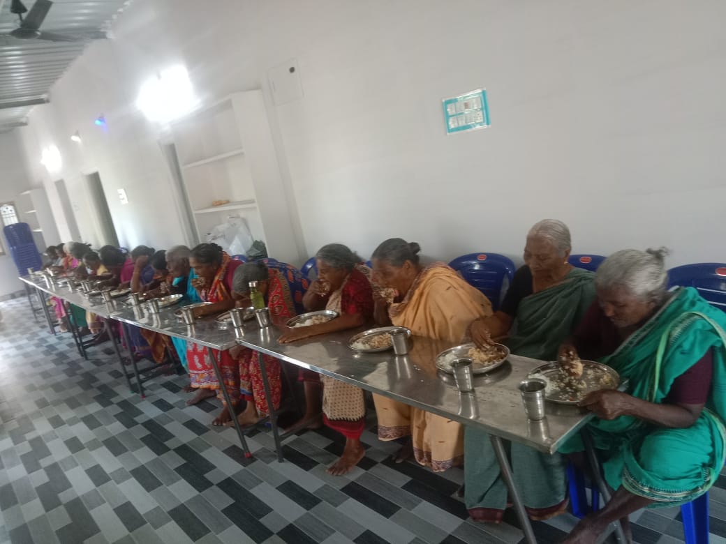 Feeding the poor widow and elderly